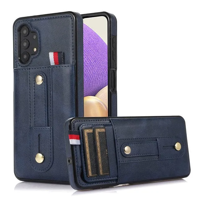 Leather Card Holder Case For Samsung Galaxy A