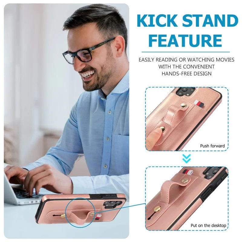 Leather Card Holder Case For Samsung Galaxy A