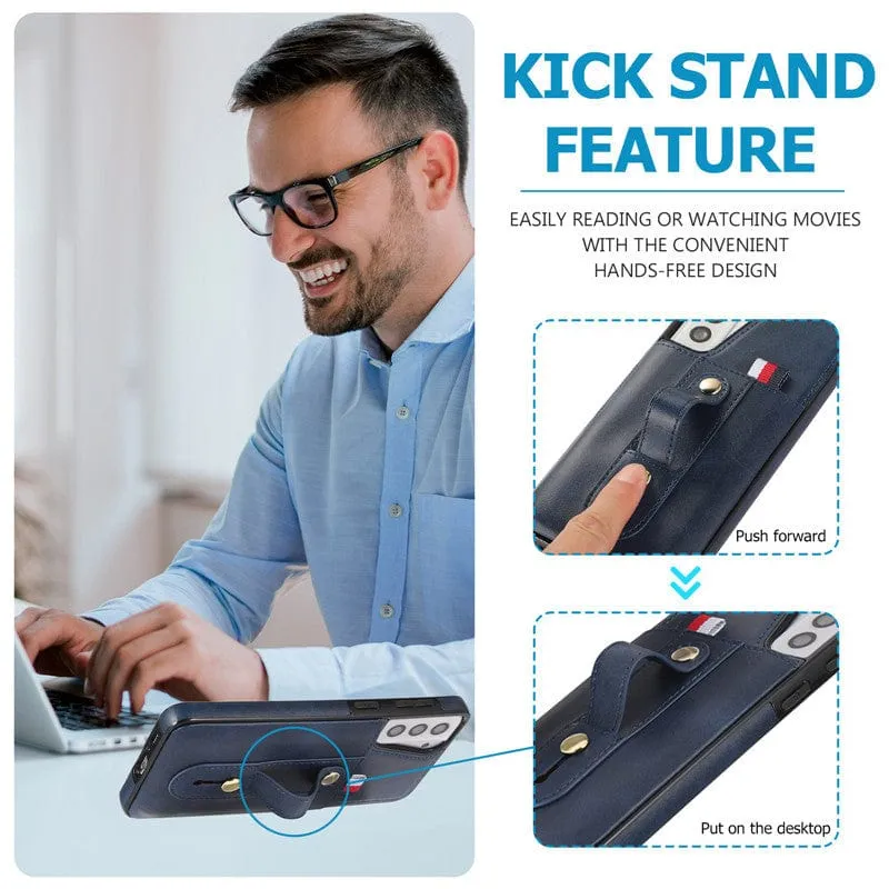 Leather Card Holder Case For Samsung Galaxy S