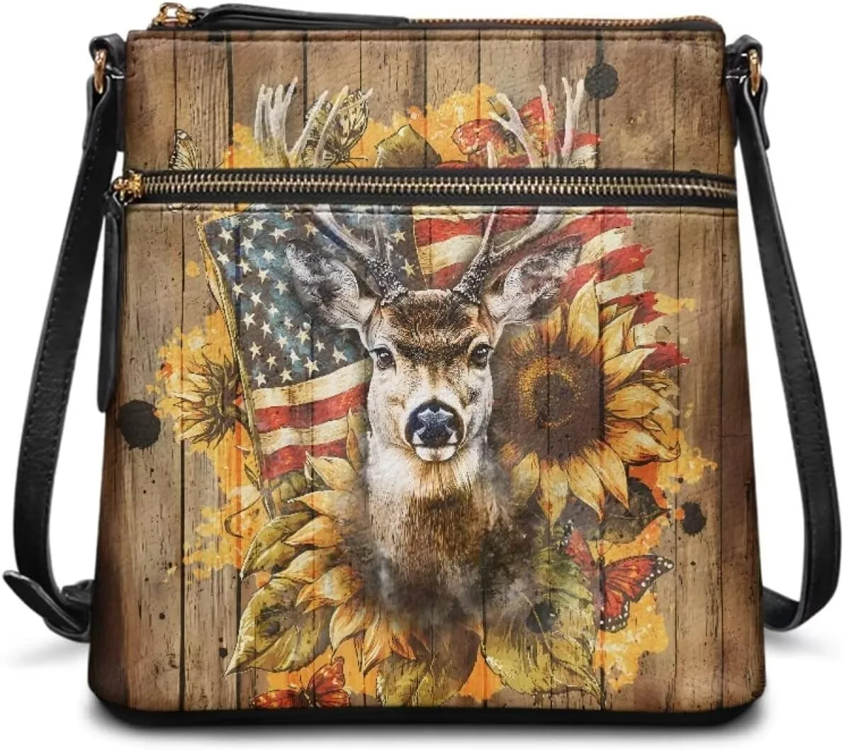 Leather Crossbody Bags for Women Large Sling Hobo Bag Trendy Messenger Bag with Zipper Closure for Dating Shopping