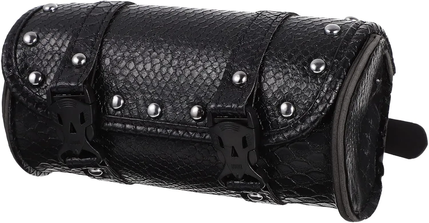 Leather Sling Bag Motorcycle Tail Bag Motorbike Storage for Bike Accessory Easy Install