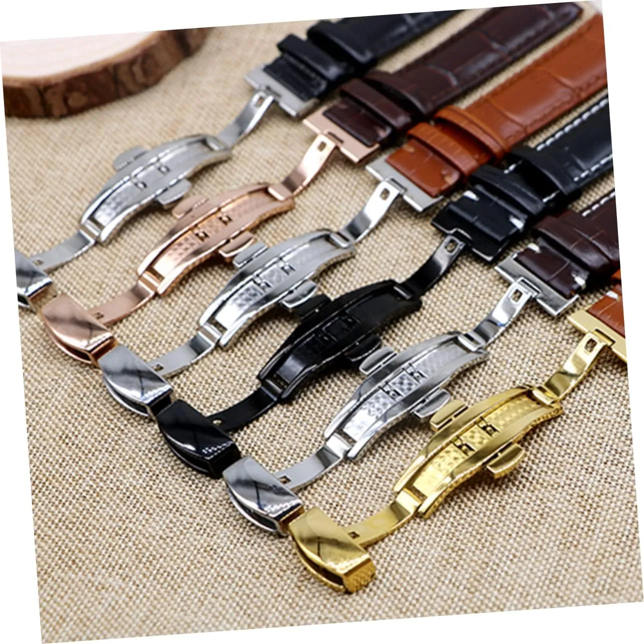Leather Watchband Bands for Men Watch Strap Mens Watch Women Watches Relojes Para Hombre Cases for Men