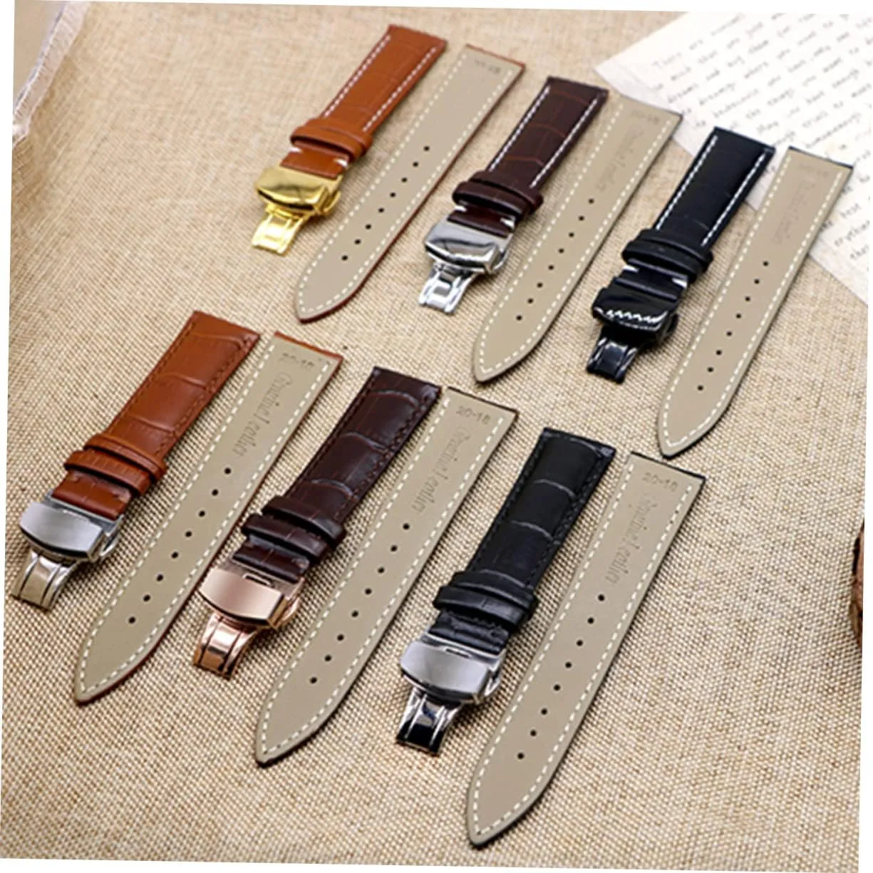 Leather Watchband Bands for Men Watch Strap Mens Watch Women Watches Relojes Para Hombre Cases for Men