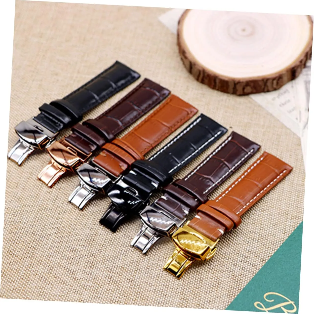 Leather Watchband Bands for Men Watch Strap Mens Watch Women Watches Relojes Para Hombre Cases for Men
