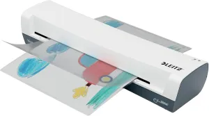 Leitz iLAM Home A3 Laminator, 3 Min Warm-up, 75-125 Micron Pouches, A4 Pouches Included, White, 74320001