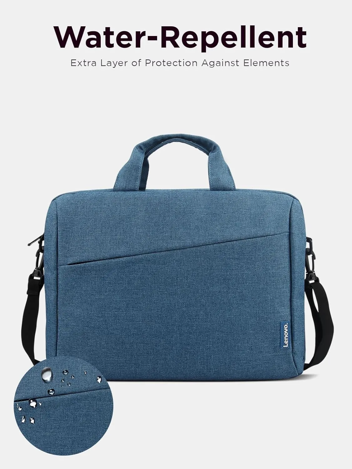 Lenovo Laptop Carrying Case T210, 15.6-Inch Laptop and Tablet, Sleek Design, Durable and Water-Repellent Fabric, Business Casual or School, GX40Q17230 Casual Toploader - Blue