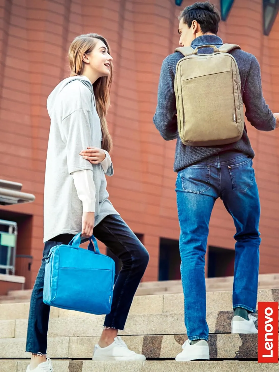 Lenovo Laptop Carrying Case T210, 15.6-Inch Laptop and Tablet, Sleek Design, Durable and Water-Repellent Fabric, Business Casual or School, GX40Q17230 Casual Toploader - Blue