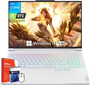 Lenovo Legion 7i Gaming Laptop, Microsoft Office Lifetime License, Intel i7-14700HX, NVIDIA GeForce RTX 4060, 16" WQXGA 240Hz Display, 32 GB DDR5 RAM, 1 TB SSD, Backlit Keyboard, Windows 11 Pro