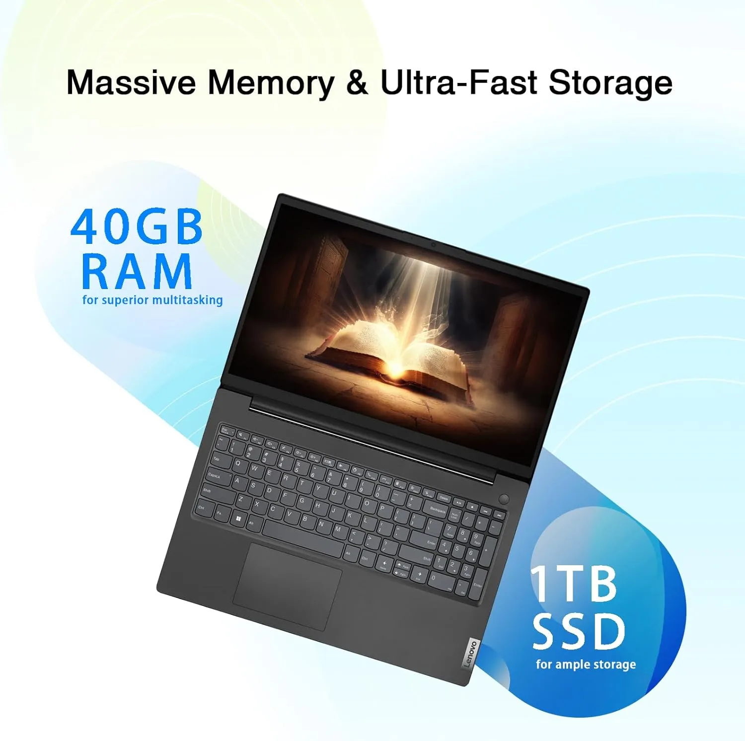 Lenovo V15 Business Laptop | Intel Pentium N6000 4-core Processor | 15.6 FHD (1920 x 1080) | 40GB RAM | 1TB PCIe SSD | Military Durability | Ethernet RJ-45 | Anti-Glare | WiFi-6 | Windows 11 Pro