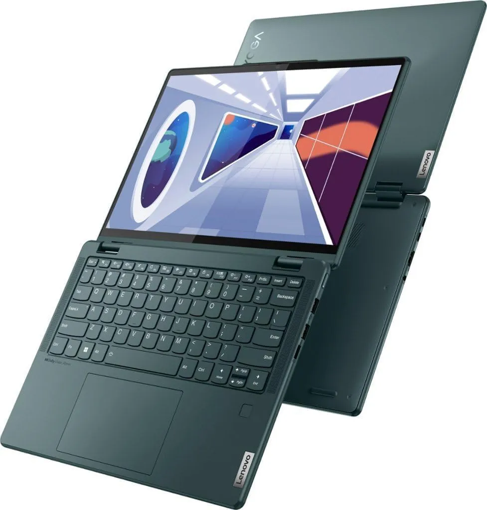 Lenovo Yoga 6 13.3" WUXGA Touchscreen 2-in-1 Laptop, AMD Ryzen 5 7530U Processor, 8GB RAM 512GB SSD, Fingerprint Reader, Backlit Keyboard, Pen, Windows 11 Home, Dark Teal