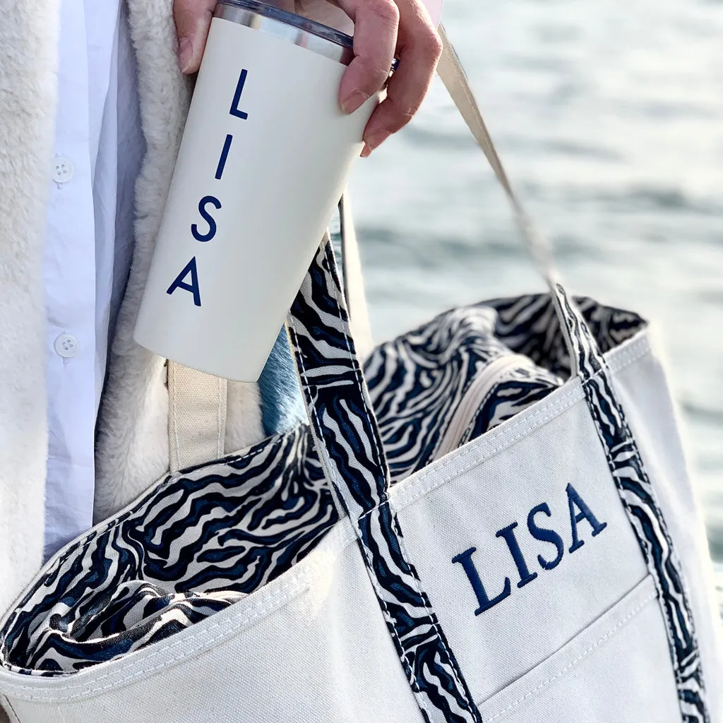 Limited Tote Bag - Zebra Falsterbo Ocean