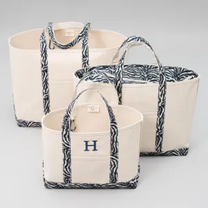 Limited Tote Bag - Zebra Falsterbo Ocean