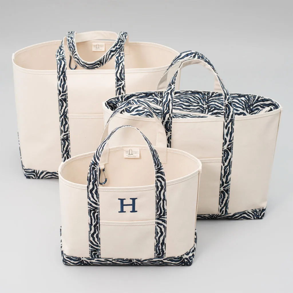 Limited Tote Bag - Zebra Falsterbo Ocean