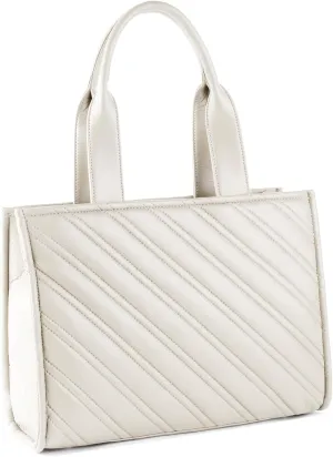 LMKIDS Tote Bag for Women Quilted Puffer Bag Shoulder Bag Top Handle Handbag for Work Travel