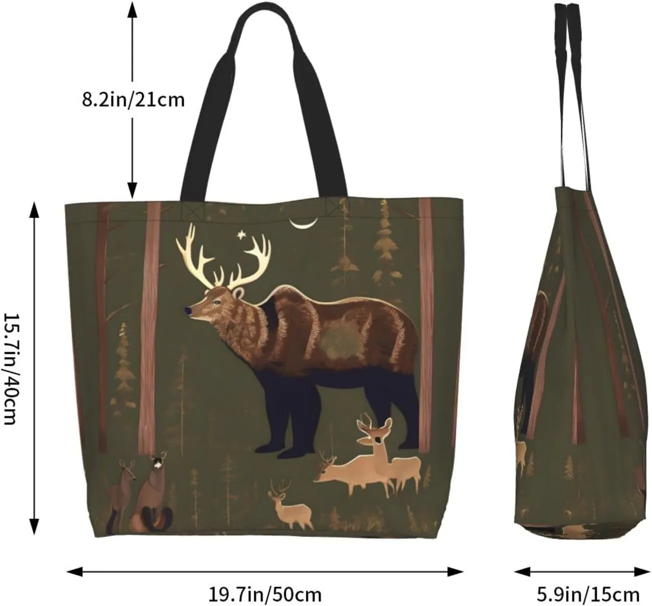 Loon Nature Bird Women Tote Bag,Casual Tote'S Handbag Big Capacity Shoulder Bag Crossbody Bag