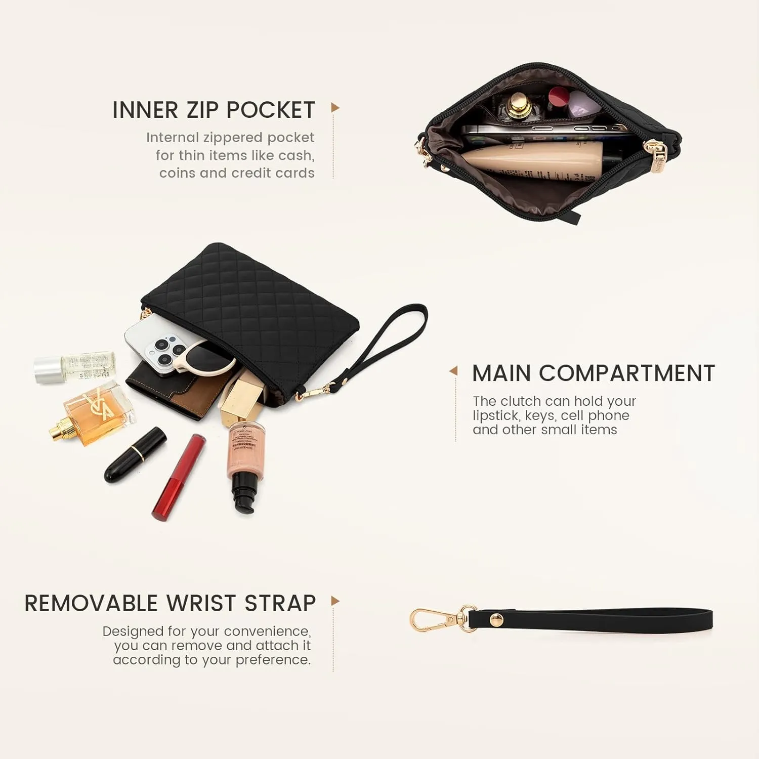 LOVEVOOK Laptop Bag for Women 17.3 inch Canvas Laptop Tote Bag, Large Capacity Work Bag with Clutch Purse, Computer Bag Office Business Briefcase, Casual Handbag for Travel College Teacher School