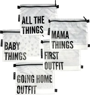 Lucky Love Hospital Bags For Labor and Delivery, Diaper Bag Organizing Pouches and Hospital Bag Essentials For Mom
