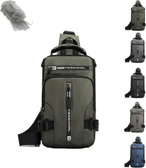 Luckyabow Waterproof Crossbody Bag, Luckyabow Waterproof Sling Bag Backpack For Women Men, For Hiking And Walking