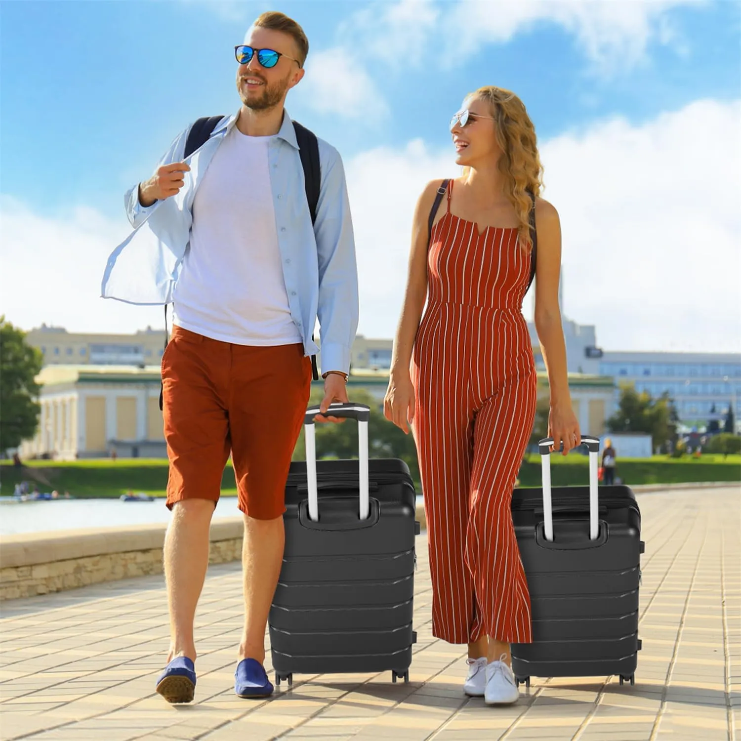 Luggage, 24 inch Hard Shell Rolling Suitcase for Travel Expandable Lightweight with Spinner Wheels TSA Lock