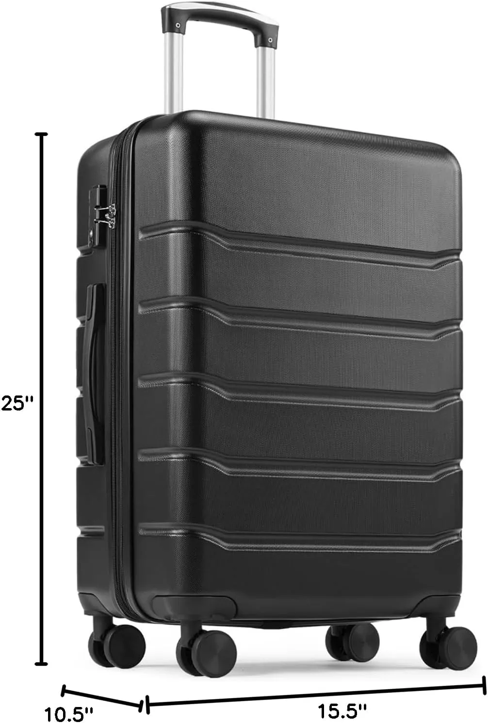 Luggage, 24 inch Hard Shell Rolling Suitcase for Travel Expandable Lightweight with Spinner Wheels TSA Lock