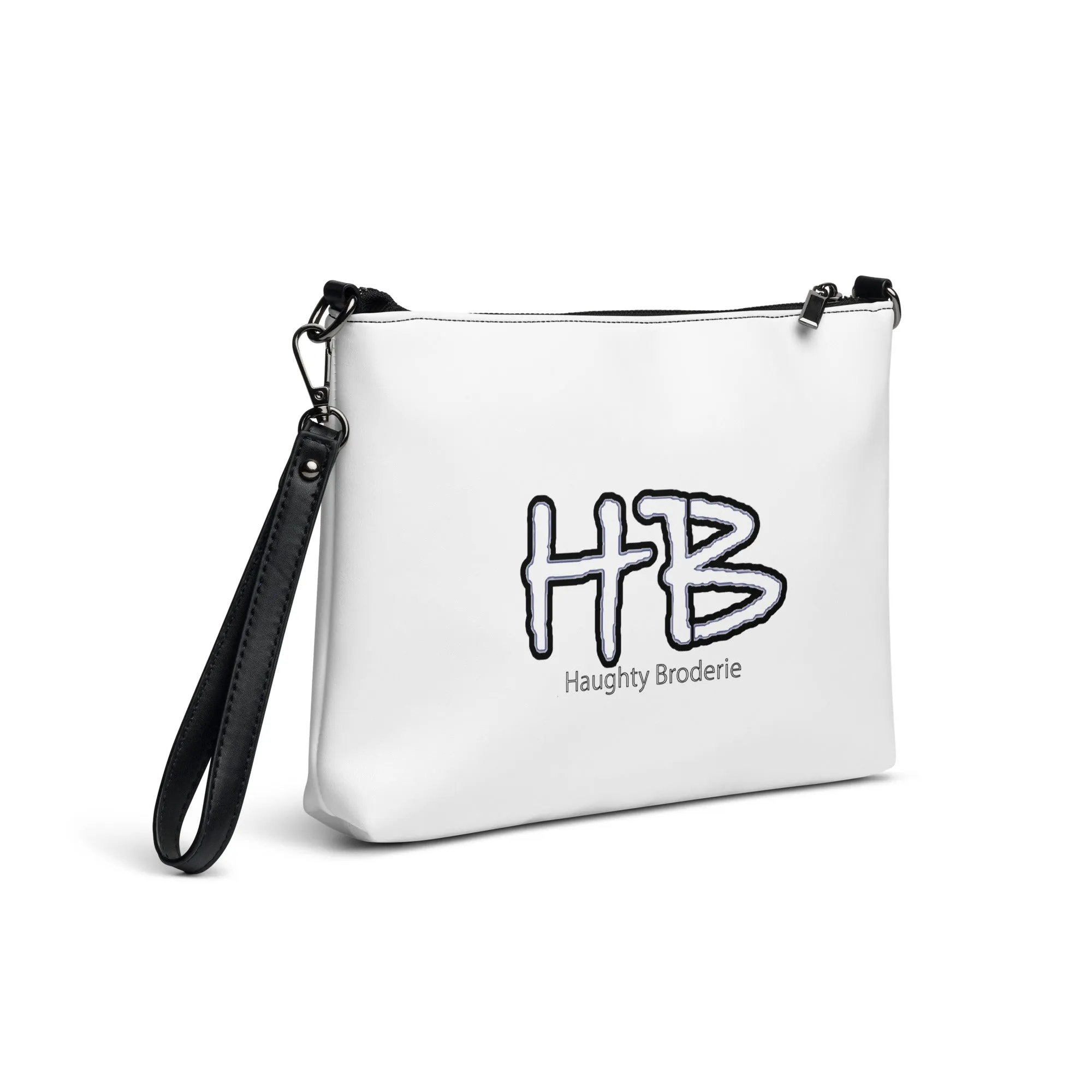 Luke (male Rothweiler) & Wizz Wizz at the beach Crossbody bag