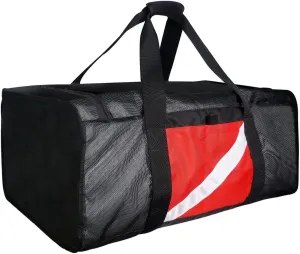 Luwint Large Mesh Dive Duffel Bag, Heavy Duty Diving Gear Bag Sport Gym Bag Totes for Surfing Scuba Snorkeling