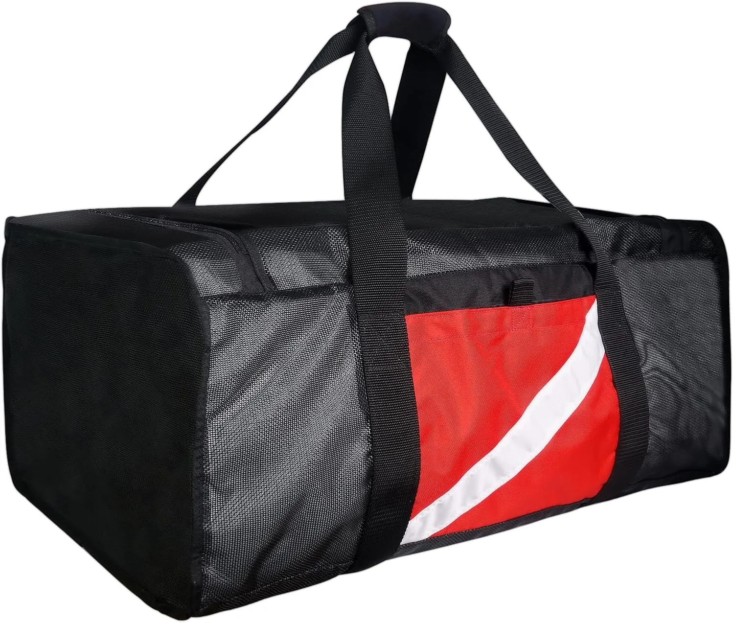 Luwint Large Mesh Dive Duffel Bag, Heavy Duty Diving Gear Bag Sport Gym Bag Totes for Surfing Scuba Snorkeling