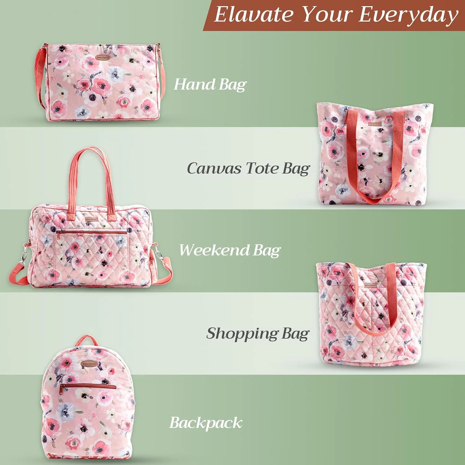 Maison d' Hermine Cross Body Bags for Women Cotton Canvas Shoulder Bag for Shopping Travel Everyday Use Tote purse Sling Bag