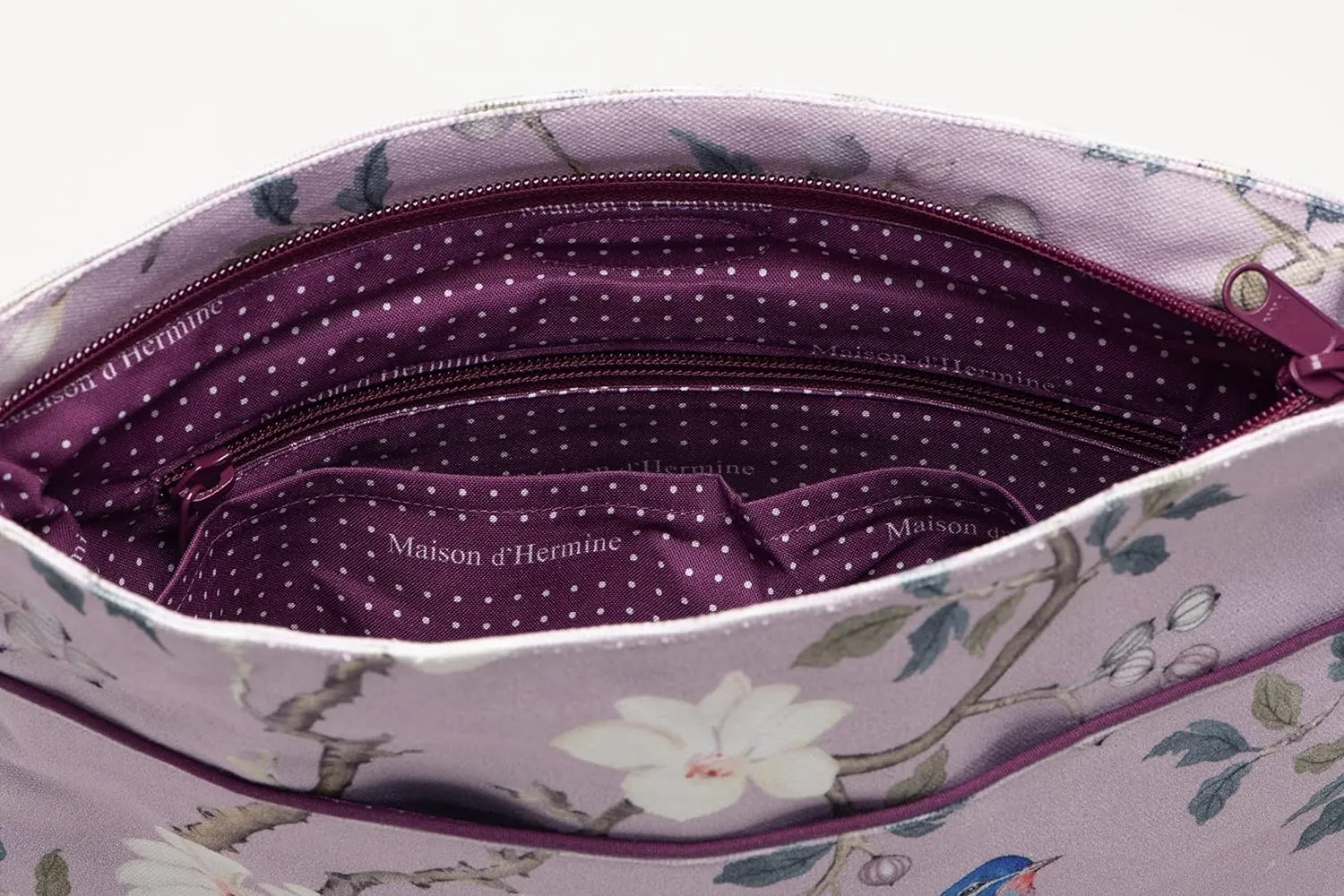 Maison d' Hermine Cross Body Bags for Women Cotton Canvas Shoulder Bag for Shopping Travel Everyday Use Tote purse Sling Bag