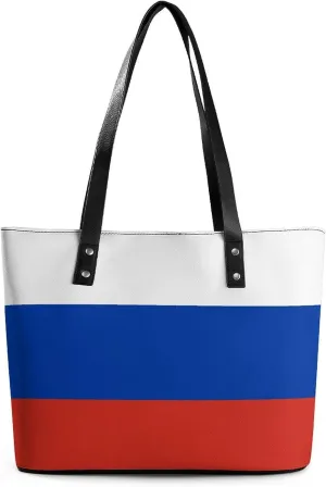 Malta Flag Women’s Tote Handbag Leather Stylish Organizer Bag for Shopping and Work