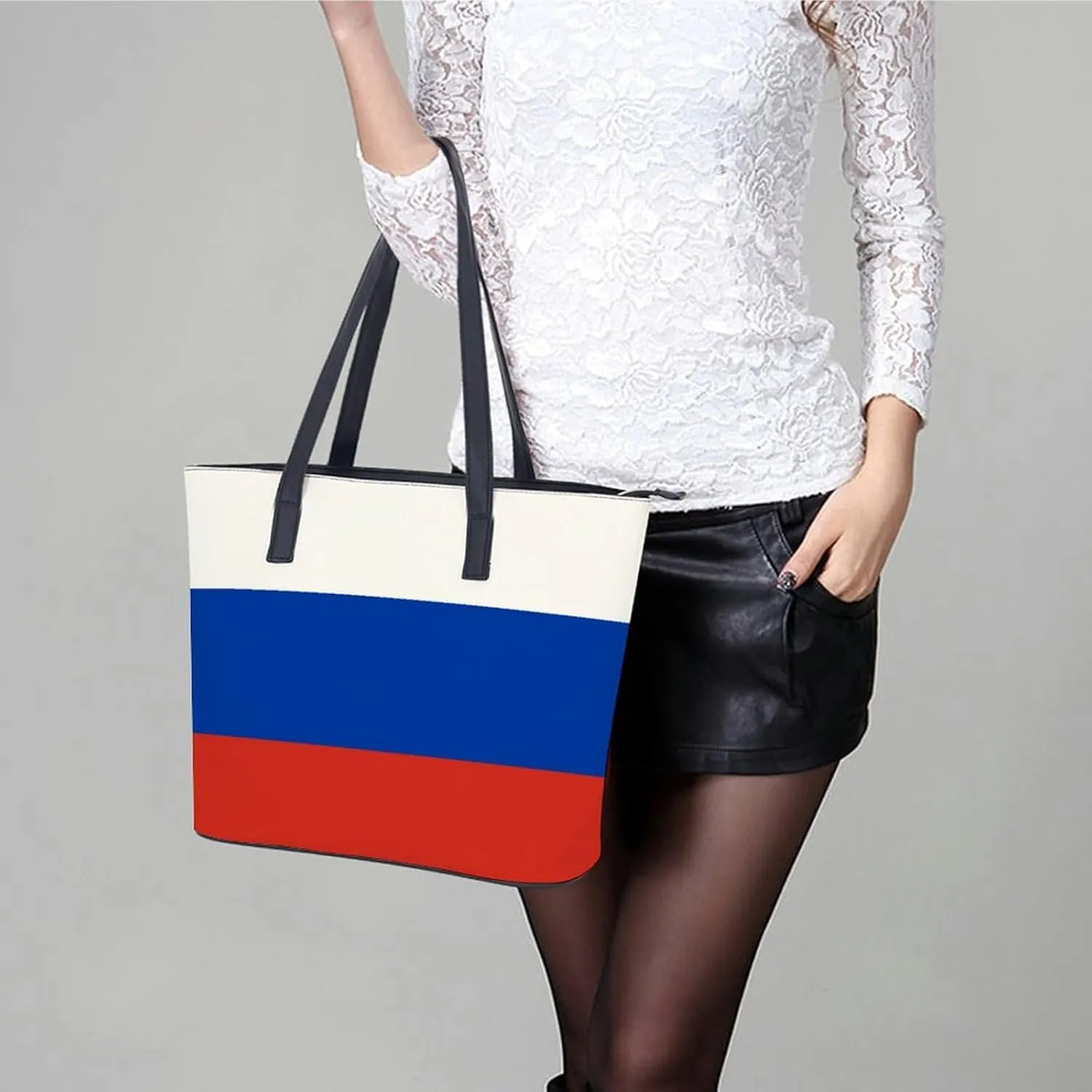Malta Flag Women’s Tote Handbag Leather Stylish Organizer Bag for Shopping and Work