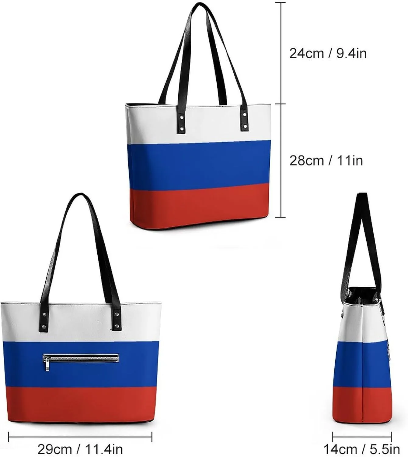 Malta Flag Women’s Tote Handbag Leather Stylish Organizer Bag for Shopping and Work