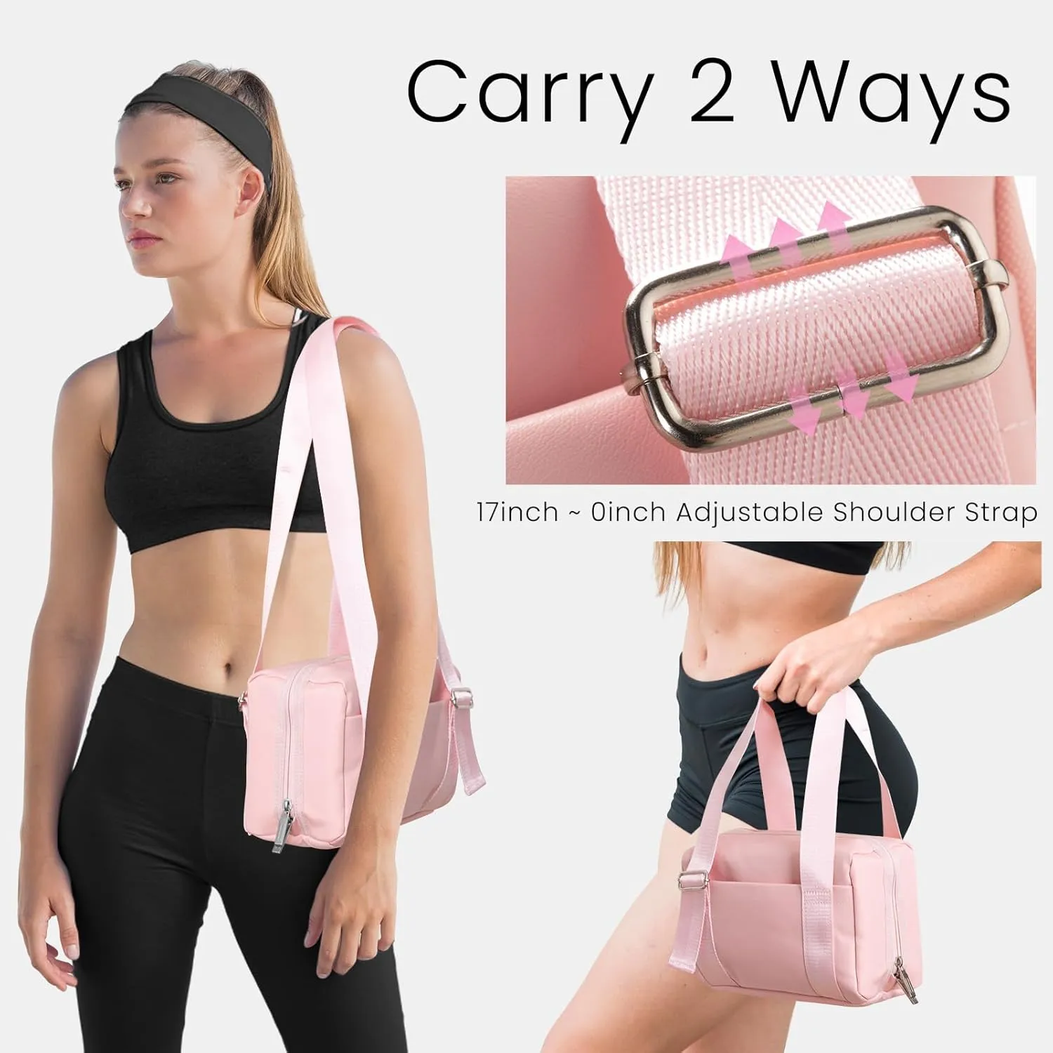 MAMONA Mini Gym Bag for Women - Small Lightweight Carry On Duffle Bag Waterproof Small Gym Bag for Workout, Yoga, Fitness