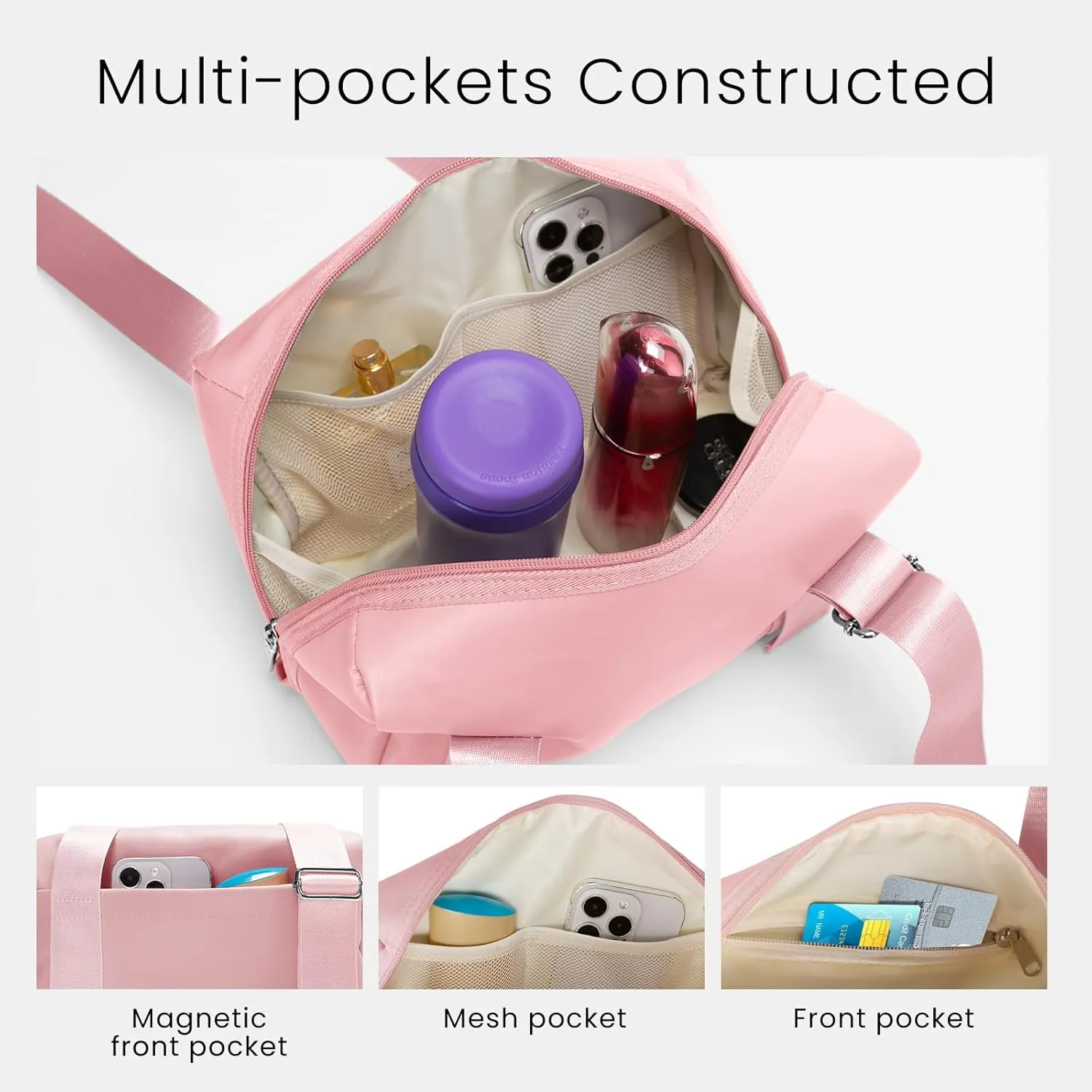 MAMONA Mini Gym Bag for Women - Small Lightweight Carry On Duffle Bag Waterproof Small Gym Bag for Workout, Yoga, Fitness