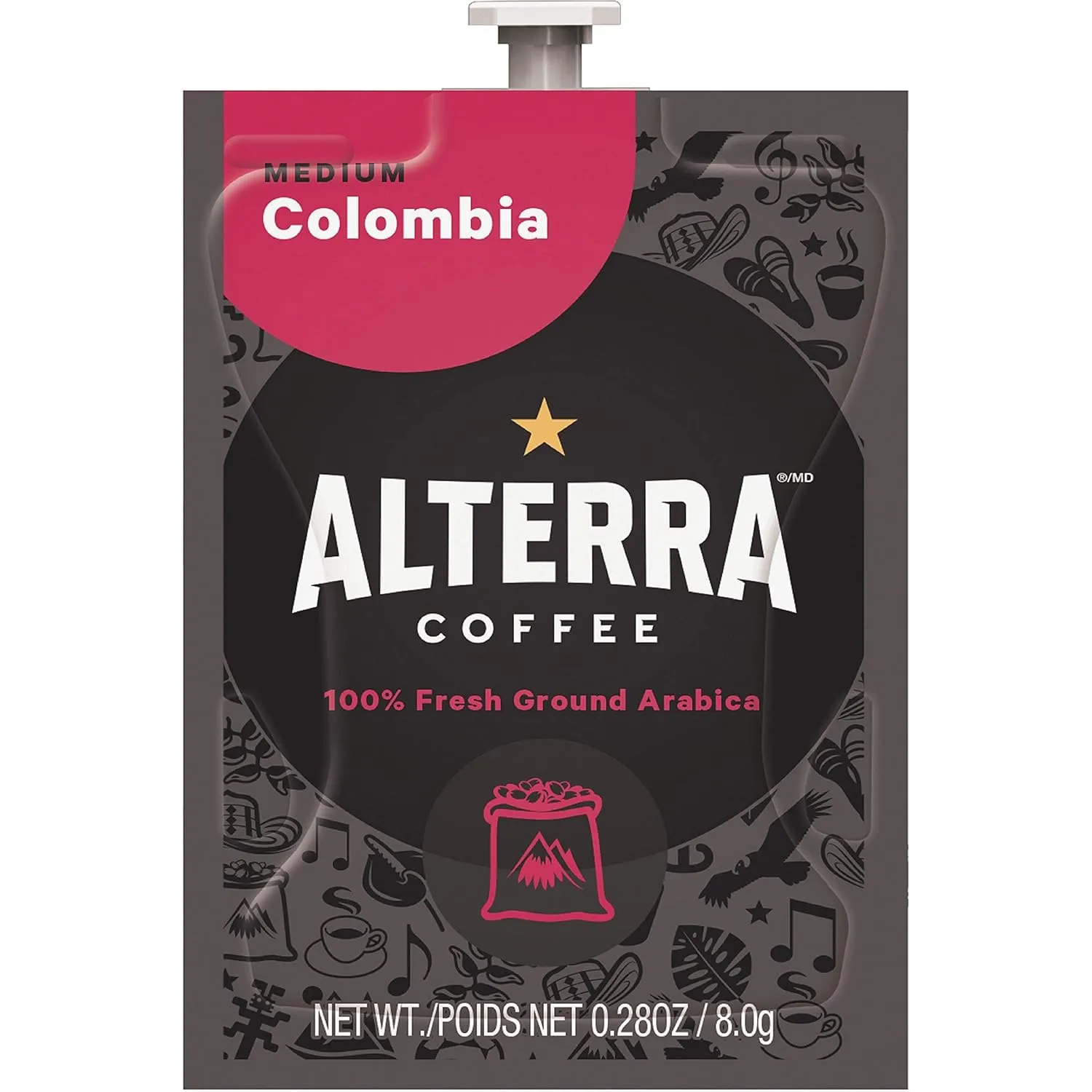 Mar's Drink North America Alterra Colombia Med/Balanced Coffee, 100/CT, BK