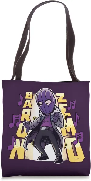 Marvel The Falcon and the Winter Soldier Chibi Dancing Zemo Tote Bag