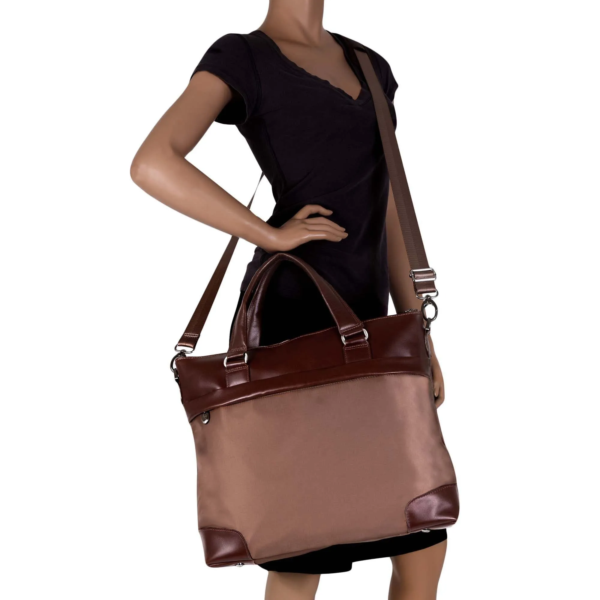 McKlein USA Eastward 17" Nylon Slim Laptop Briefcase