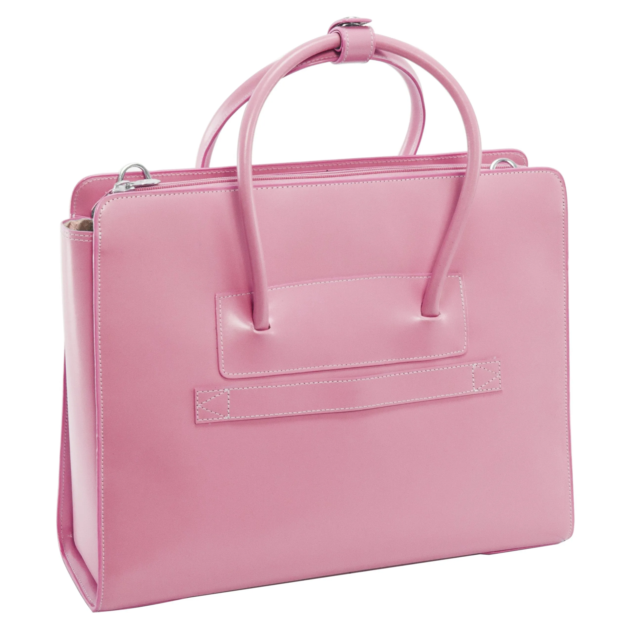 McKlein USA Lake Forest 15.4" Leather Ladies' Laptop Briefcase w/ Removable Sleeve