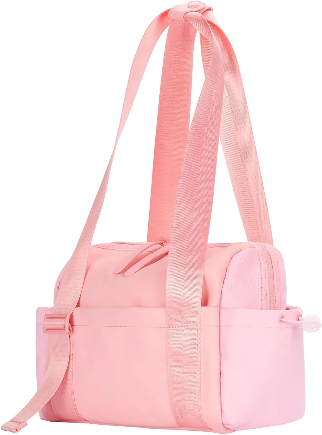 Medium Gym Bag For Women, Mini Gym Bag, Gym Tote Bag, Waterproof Travel Duffel Bag With Wet Compartment, Cute Sports Bag Suitable For Traveling On Weekends (Pink)