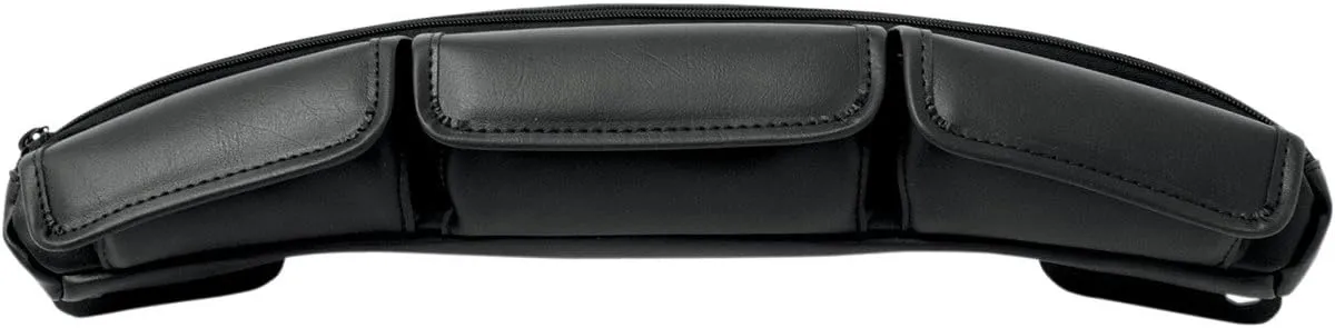 Memphis Shades 06-13 Harley FLHX2 Big Zipper Windshield Tri-Pouch (Black)