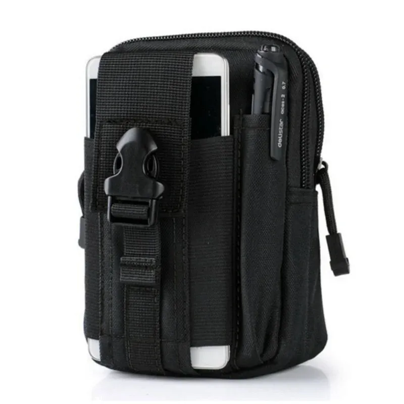 Men Outdoor Sport Tactical Molle Pouch Belt Waist Pack Bag Phone Case Military Camping Climbing Running Hunting Small EDC Bags