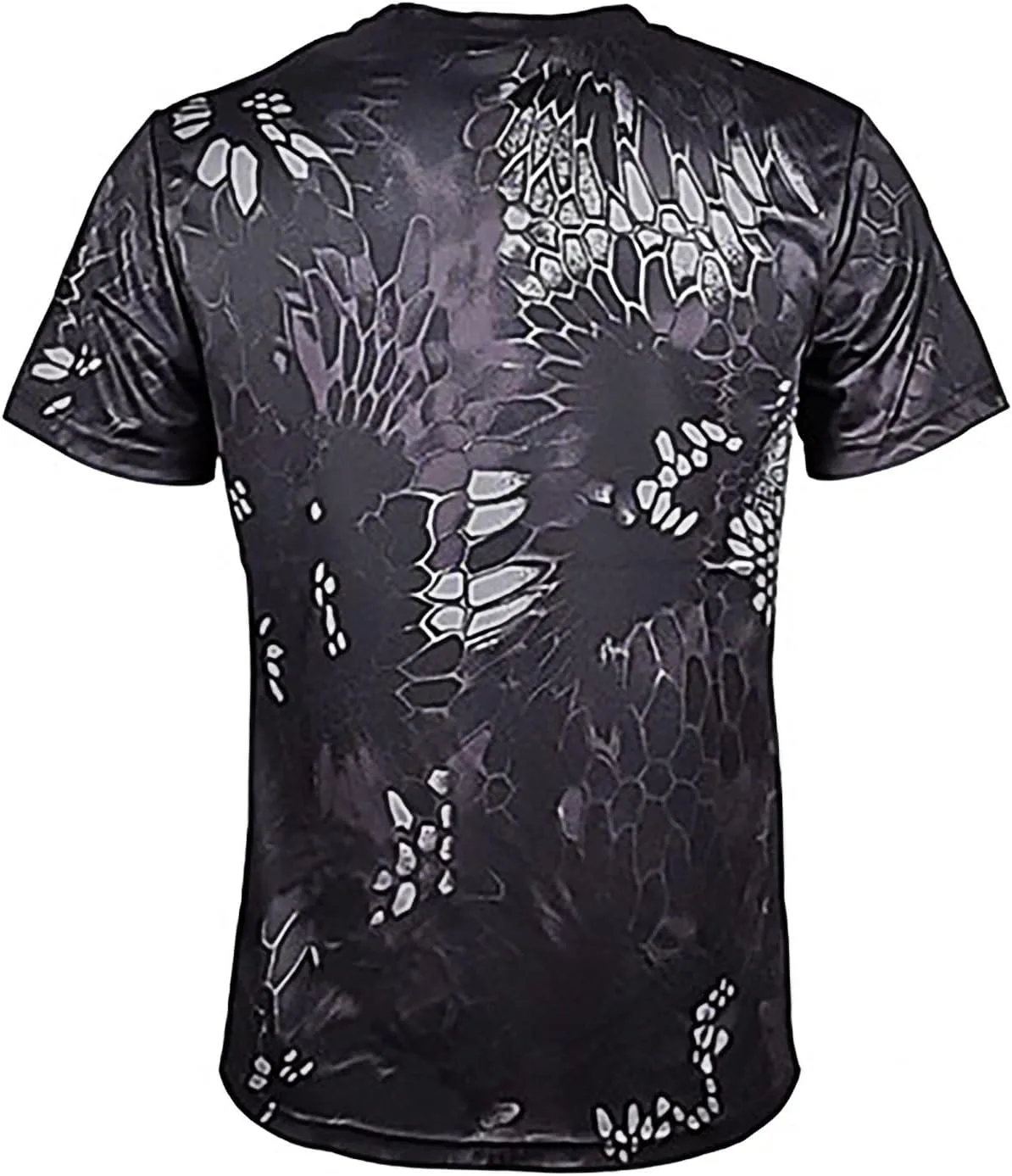 Mens Camouflage T-Shirt Short Sleeve Quick Dry Water Shirts Outdoor Running Swimming Hiking Rash Gurad Summer Tops