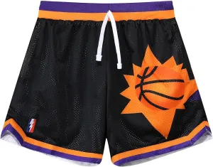 Mens Retro Basketball Shorts Cool Lightweight Mesh Gym Shorts Graphic Sports Athletic Drawstring Short