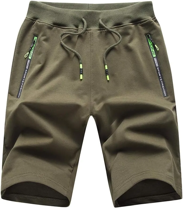 Mens Shorts Casual Men's Solid Lightweight Athletic Sport Running Shorts with Drawtring Workout Gym Shorts Training