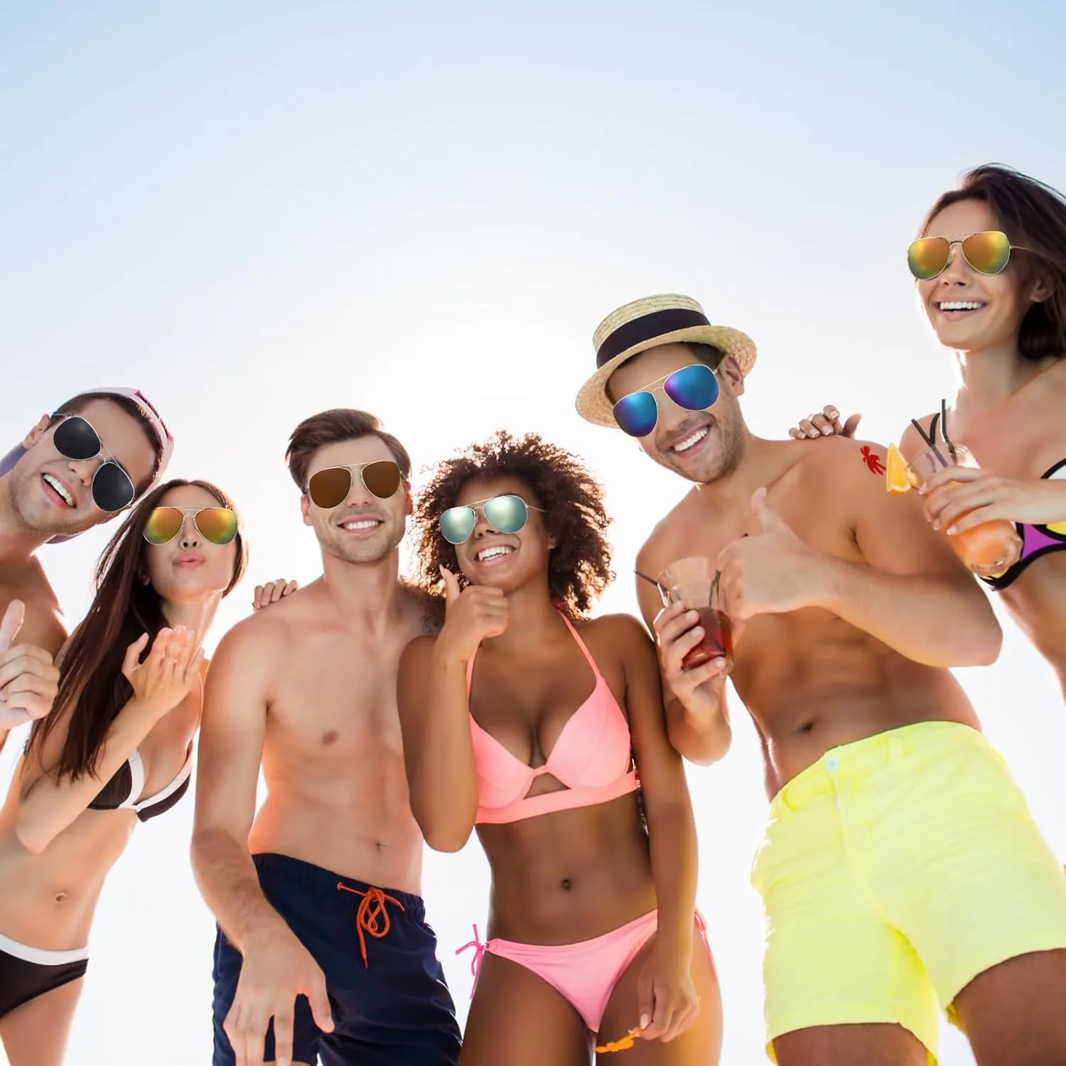 Mepase 36 Pairs Classic Sunglasses for Men Women Driving Sun Glasses Lightweight for UV Protection Fishing Shopping Travel