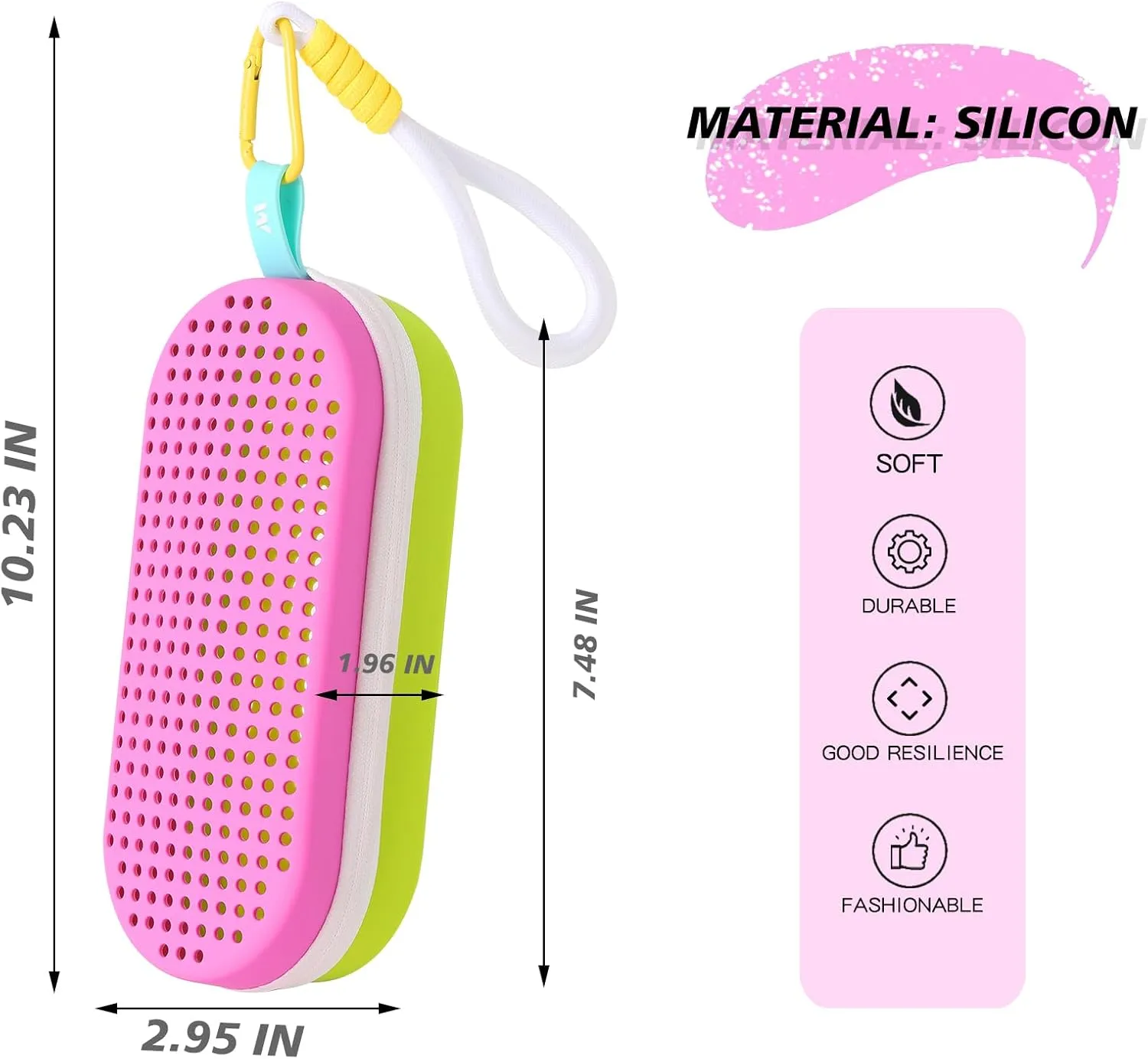 MERIABNY Swim Goggles Case for Swimmer Swimming Goggles Holder with Travel Bottle