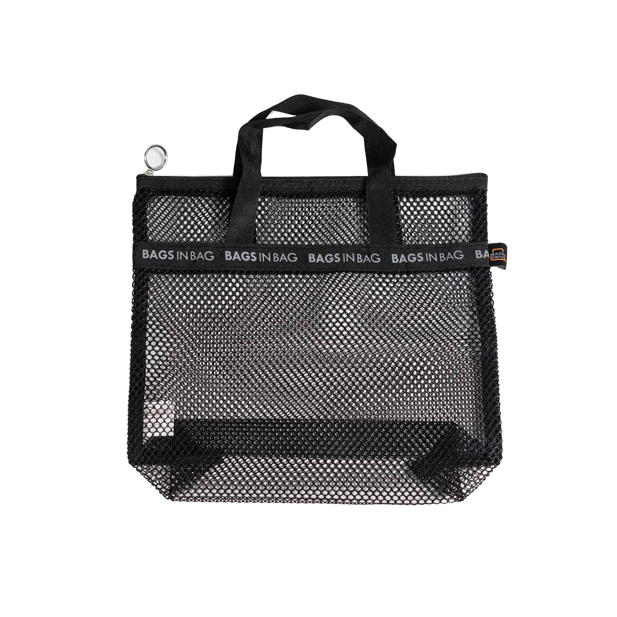 Mesh Travel Shower Caddy Tote Bag | Black