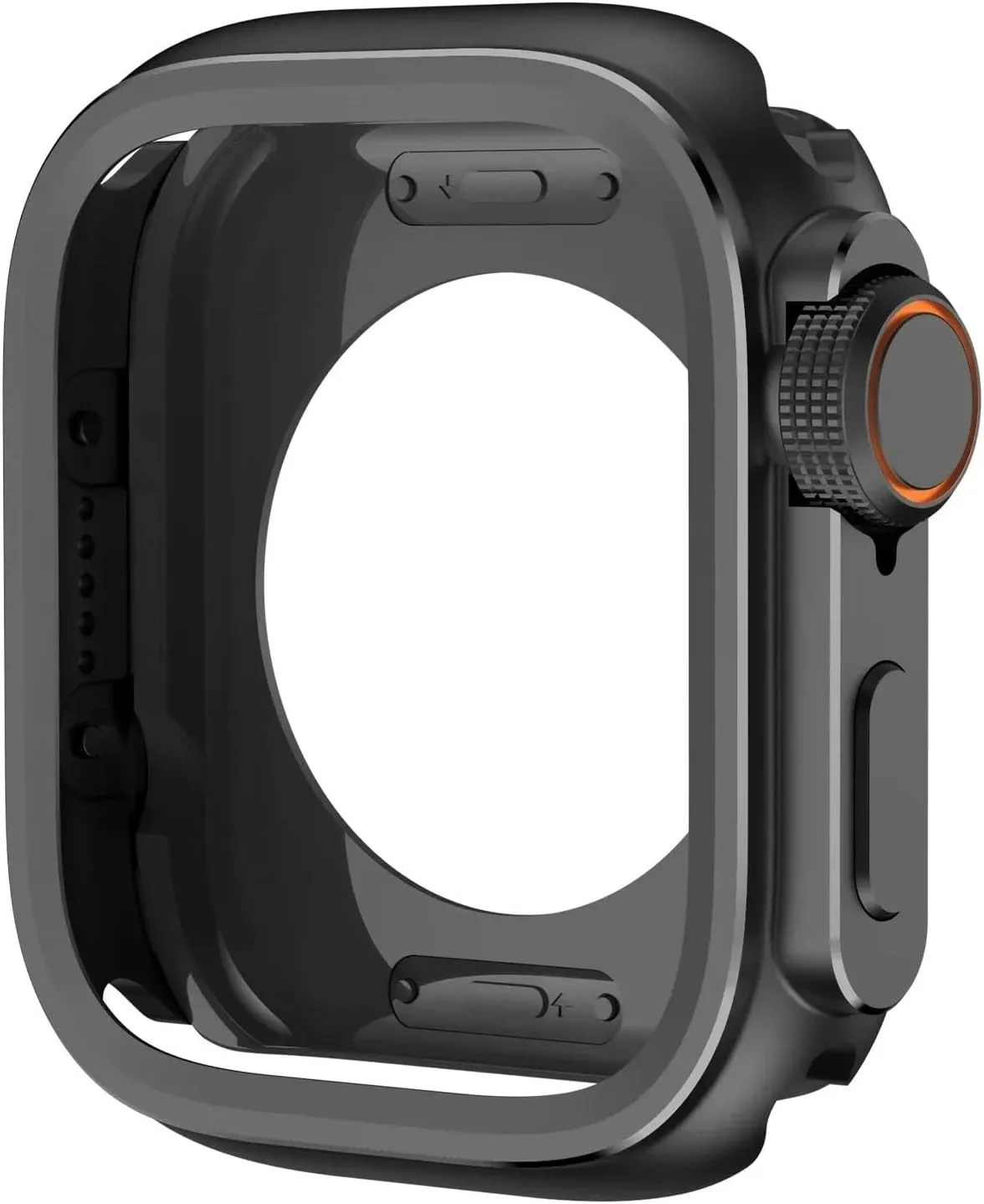 Metal Plastic Case for Apple Watch 10 46mm Change To Ultra 2 Cover Aluminum Alloy Bumper Protective Frame for IWatch S10 46mm