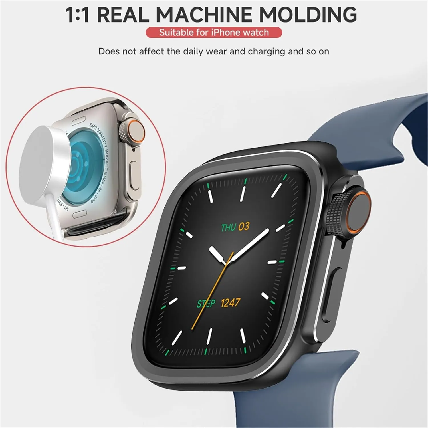 Metal Plastic Case for Apple Watch 10 46mm Change To Ultra 2 Cover Aluminum Alloy Bumper Protective Frame for IWatch S10 46mm