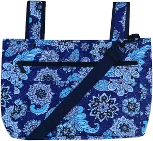 Midnight Shadow Snapster Versatile Bag - Attach to Walkers, Strollers, and Shopping Carts, Converts to Cross-Body Bag for Easy Access and Convenience